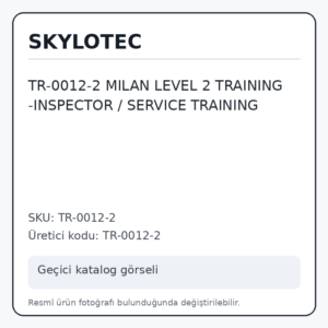TR-0012-2 MILAN LEVEL 2 TRAINING -INSPECTOR / SERVICE TRAINING TR-0012-2 MILAN LEVEL 2 TRAINING -INSPECTOR / SERVICE TRAINING