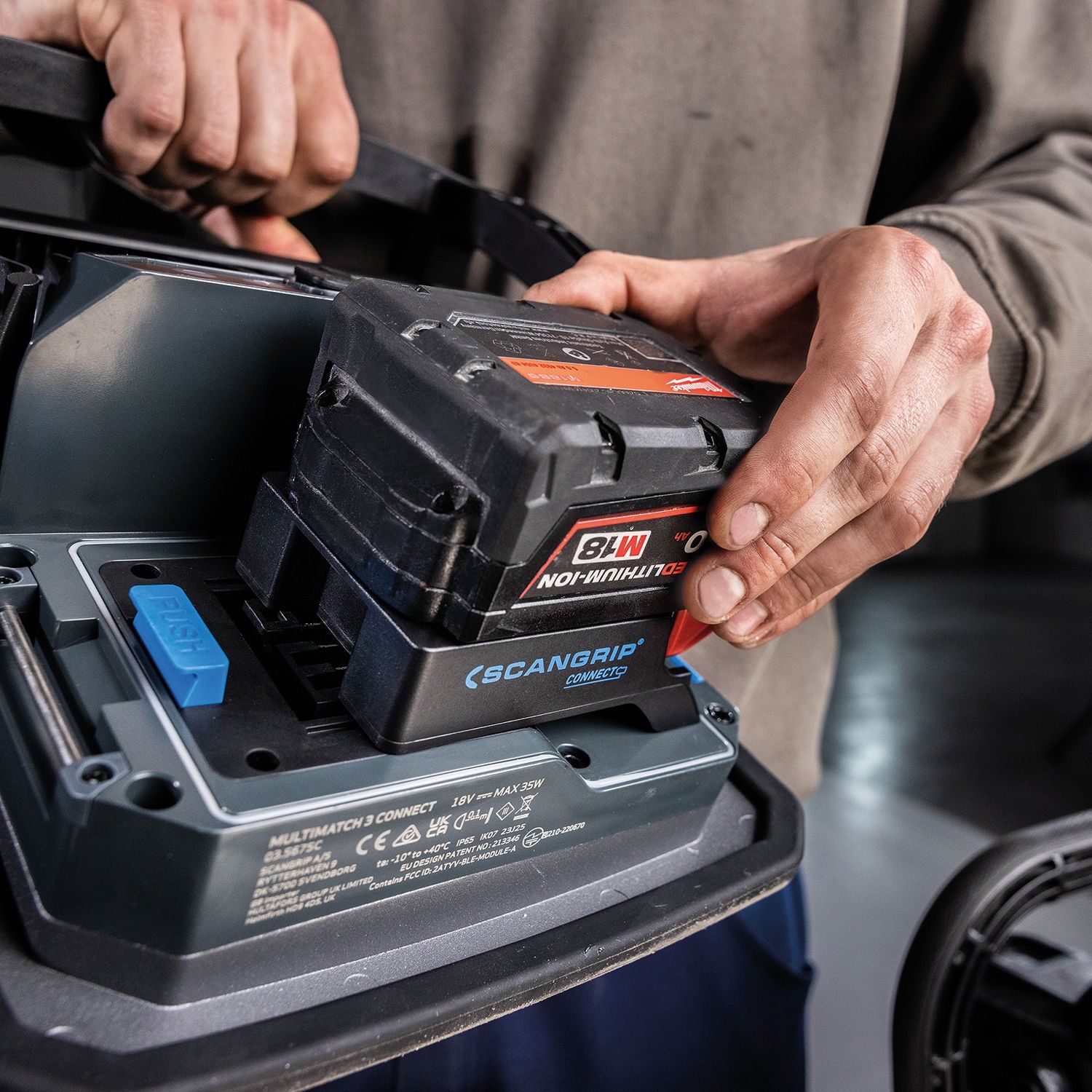 SCANGRIP MULTIMATCH 3 CONNECT + CONNECT POWER ADAPTÖR SETİ ( kablolu çalışma, Batarya yok)