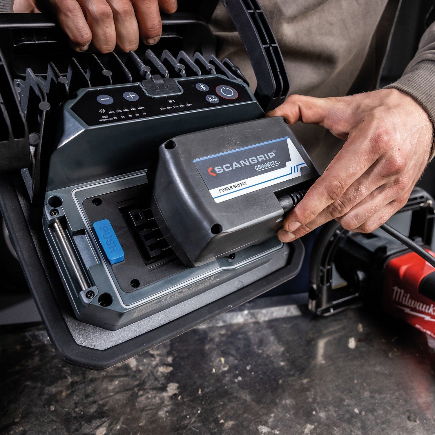 SCANGRIP MULTIMATCH 3 CONNECT + CONNECT POWER ADAPTÖR SETİ ( kablolu çalışma, Batarya yok)