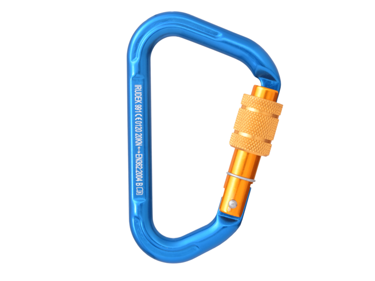 Irudek Blindblue 991 Vidalı Aluminyum Screw Lock Karabina 22,5mm 23kN