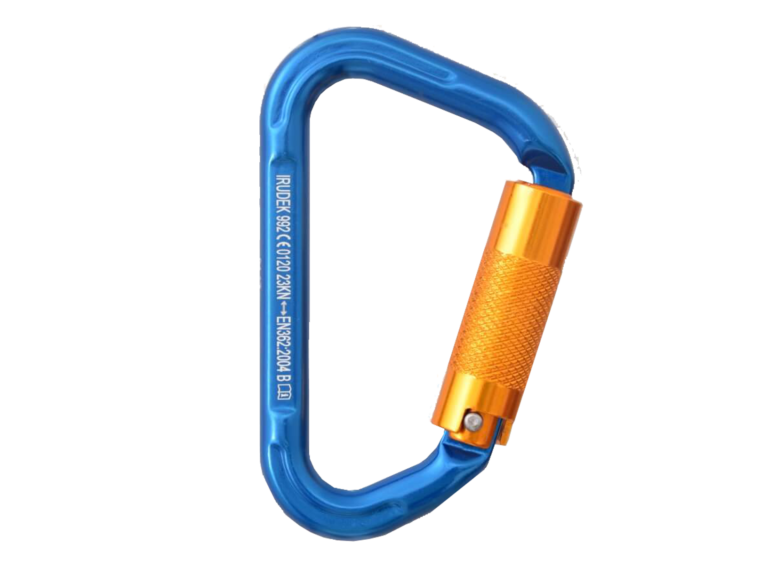 Irudek Blindblue 992 İki Kilitli Otomatik Aluminyum Dual Lock Karabina 22,5mm 23kN