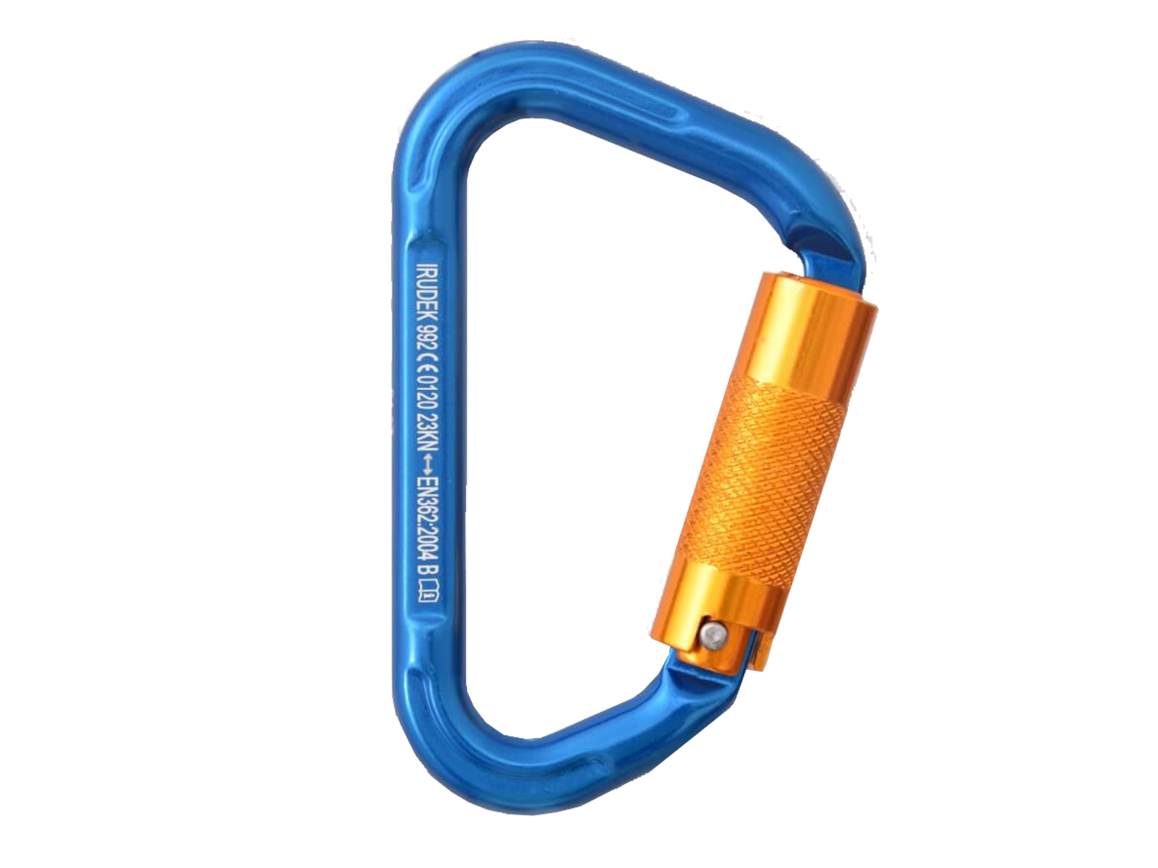 Irudek Blindblue 992 İki Kilitli Otomatik Aluminyum Dual Lock Karabina 22,5mm 23kN