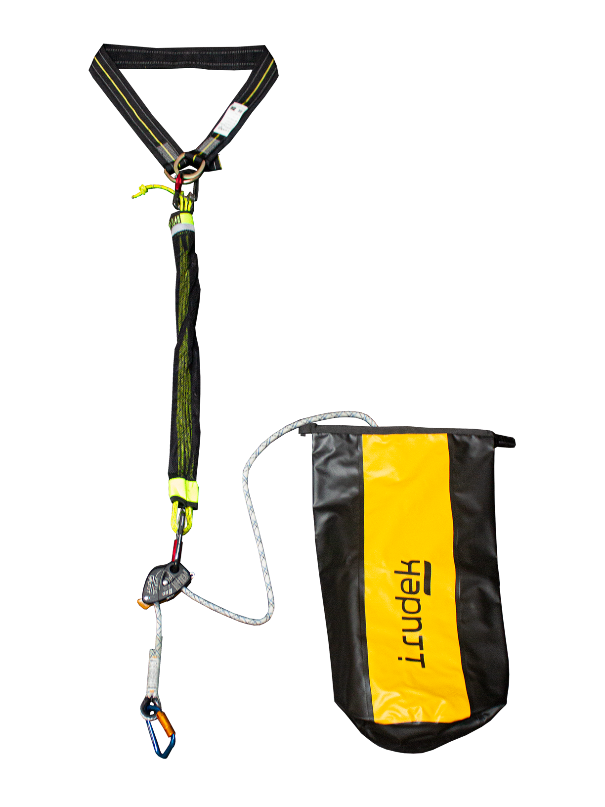 Irudek Rk1 Rescue Kit 30m Halatlı Haulerbiner 105cm + D4 + CTA01 Kurtarma Seti