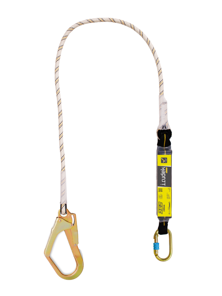 Irudek 362/100cm Şok Emicili Tek Kollu Lanyard -Çelik 55mm Kancalı