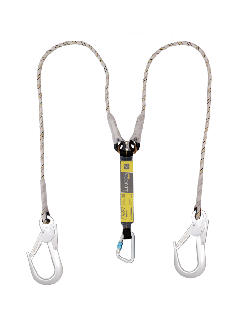 Irudek 373/180cm Şok Emicili Çift Kollu Lanyard -Alum.60mm Kancalı Irudek 373/180cm Şok Emicili Çift Kollu Lanyard -Alum.60mm Kancalı