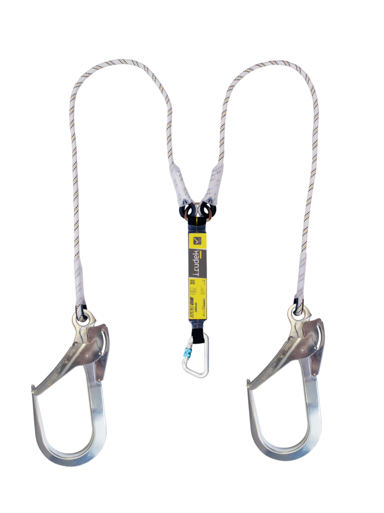 Irudek 373/180cm BH Şok Emicili Çift Kollu Lanyard -Alum.110mm Kancalı Irudek 373/180cm BH Şok Emicili Çift Kollu Lanyard -Alum.110mm Kancalı