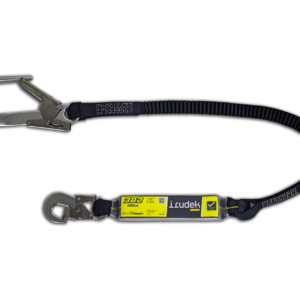 Irudek 382/180cm Webbing Şok Emicili Tek Kollu Lanyard -Alum.60mm Kancalı