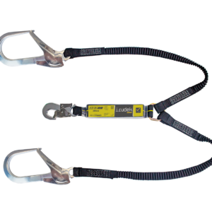 Irudek 383/180cm Bh Webbing Şok Emicili Çift Kollu Lanyard -Alum.110mm Kancalı