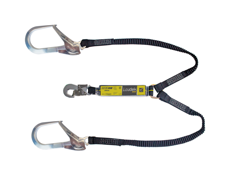 Irudek 383/180cm Bh Webbing Şok Emicili Çift Kollu Lanyard -Alum.110mm Kancalı Irudek 383/180cm Bh Webbing Şok Emicili Çift Kollu Lanyard -Alum.110mm Kancalı