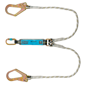 Irudek ASTUN Y 140HSS (363/140) Şok Emicili Çift Kollu Lanyard -Çelik 55mm Kancalı
