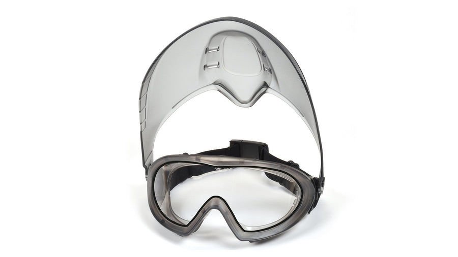 Pyramex CAPSTONE + SHIELD Şeffaf (Clear) AF Koruyucu Goggle Gözlük EGG504TSHIELD