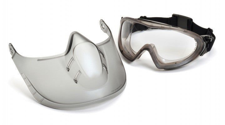 Pyramex CAPSTONE + SHIELD Şeffaf (Clear) AF Koruyucu Goggle Gözlük EGG504TSHIELD