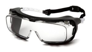 Pyramex CAPPTURE PLUS w/ rubber gasket Şeffaf (Clear)  H2MAX AF Koruyucu Gözlük ES9910STMRG