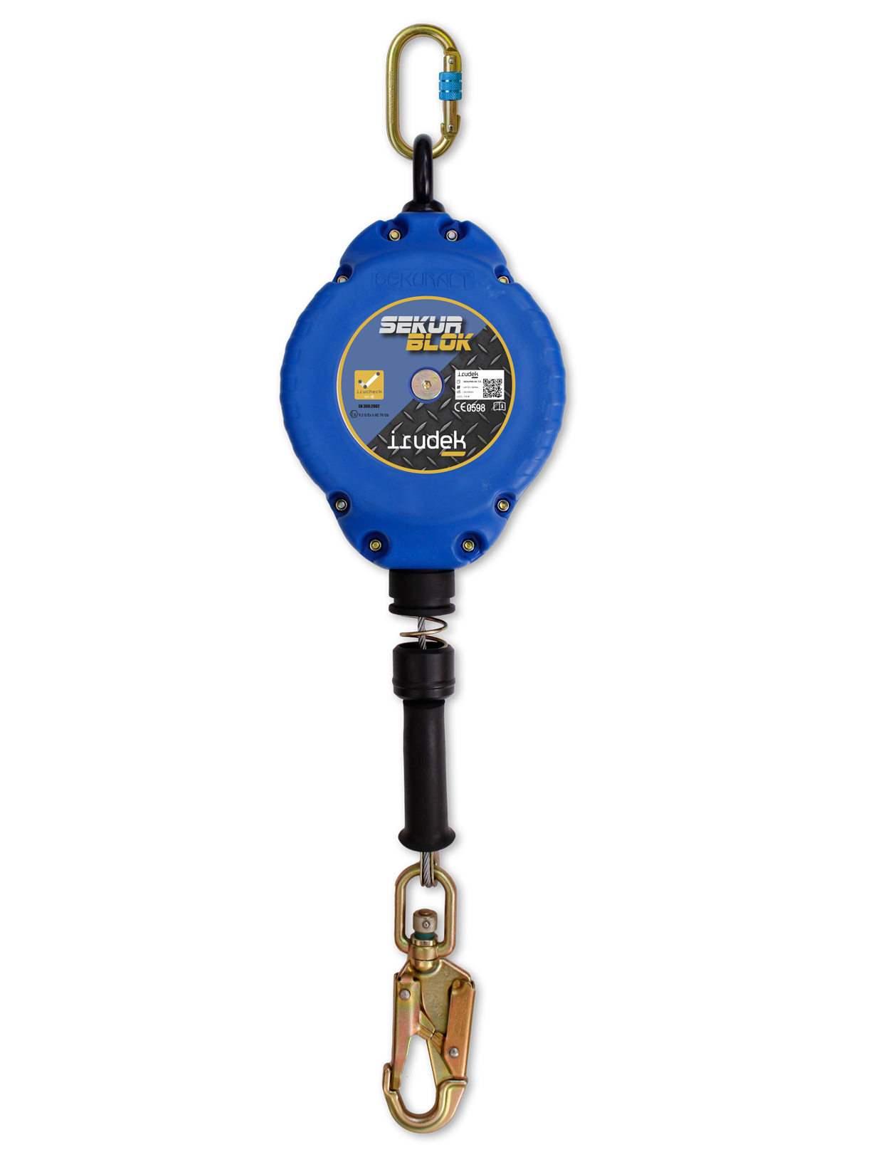 Irudek Sekurblok 7,5m Yedek Halat + Tambur + Snap Hook Seti