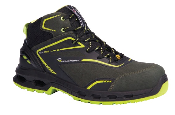 Garsport HEXA G-6000 MID S3S ESD Mikro Süet Siyah/Sarı İş Botu