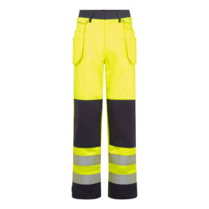 Portwest FR440 - Bizflame Work Hi-Vis Kontrast FR Alet Cepli EN ISO 11612 A1+A2, B1, C1, E3, F1 EN 1149 -5 IEC 61482-2 IEC 61482-1-1, ATPV 14 CAL/CM² Pantolon Sarı/Lacivert