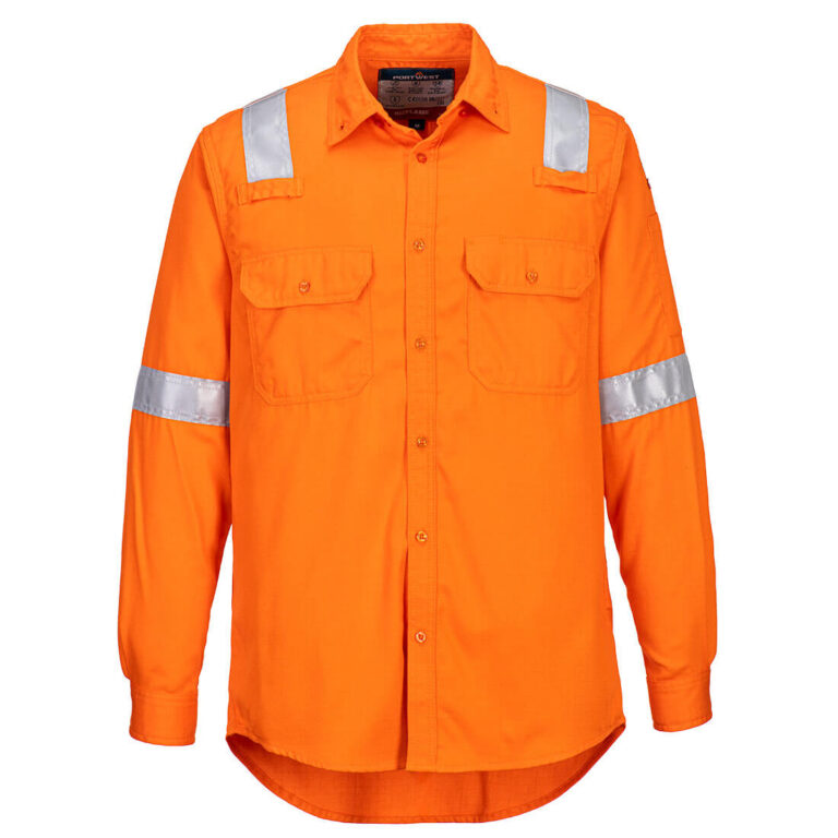 Portwest FR720 - FR Hafif Anti-Statik Gömlek Lacivert EN ISO 11612 A1+A2, B1, C1, E2,F1 EN ISO 11611 Class 1 A1+A2 EN 1149 -5 IEC 61482-2 IEC 61482-1-1 ELIM 9 CAL/CM², ATPV 9.7 CAL/CM²