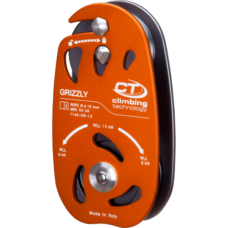 CT GRIZZLY Openable flange safety catch. WLL 16kn-8kN+8kN