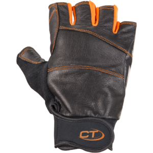 CT PROGRIP FERRATA Half finger leather Gloves for belay .
