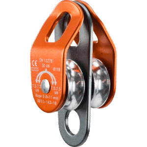 CT Up ROLL DOUBLE Compact Pulley 30kN 90% efficiency WLL 6kN