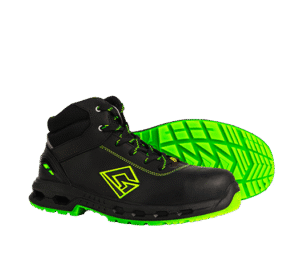 Garsport HEXA-G5000 MID E3 S3S FO SR ESD Bufalo Derisi Siyah/Lime İş Botu
