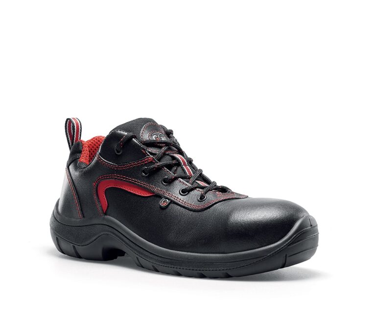 GarSport Giove Low S3 Siyah/Kırmızı Deri Kompozit Ayakkabı