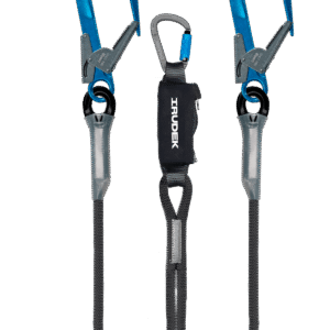Irudek ARIMA 115cm Statik Halatlı Compact Şok Emicili Çift Kollu Lanyard -Alu.60mm