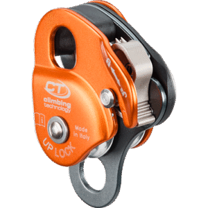 CT Up LOCK DOUBLE Compact Captive Pulley 30kN 90% efficiency rope 8mm to 11mm