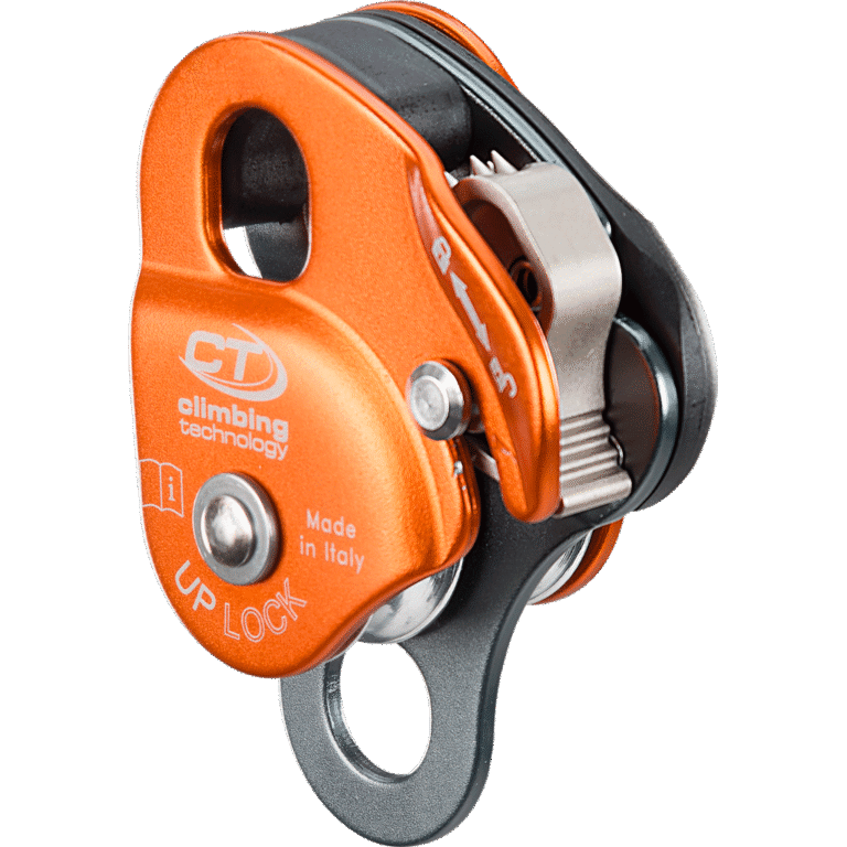 CT Up LOCK DOUBLE Compact Captive Pulley 30kN 90% efficiency rope 8mm to 11mm