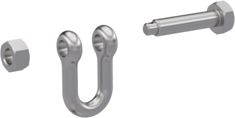 SKYLOTEC Schäkel mit Sicherung, 10 mm Halat bağlantısı için Paslanmaz Mapa 10mm pimli