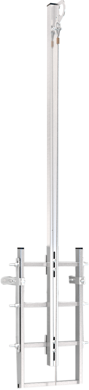 SKYLOTEC CLAW LINE TOP POST ALUMINUM LADDER Üst Uzatma Braketi Paslanmaz Çelik Aluminyum Merdiven Montajına uygun
