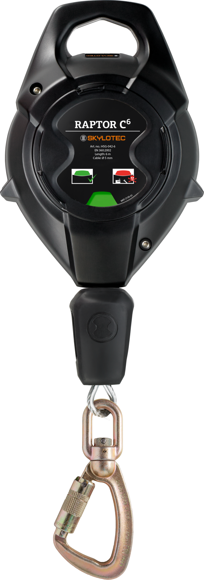 Skylotec Raptor C 10m. Çelik Halatlı Geri Sarımlı Düşüş Durdurucu (HSG-042-10)