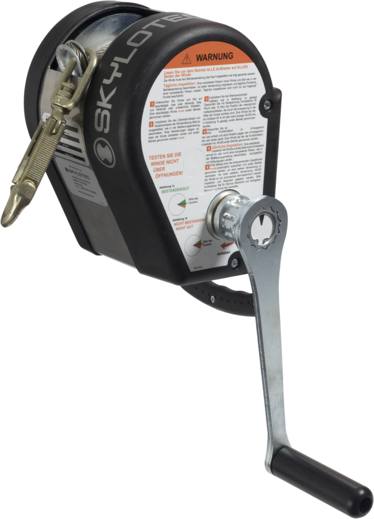 Skylotec Jackpod Winch for Rescue Tripod 18m Çelik Halat + Karabina